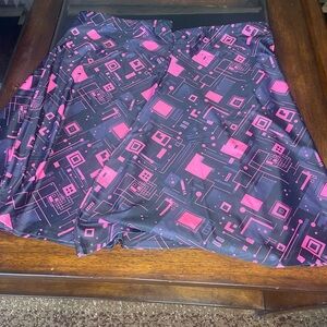 Geometric Pink and Black boot covers